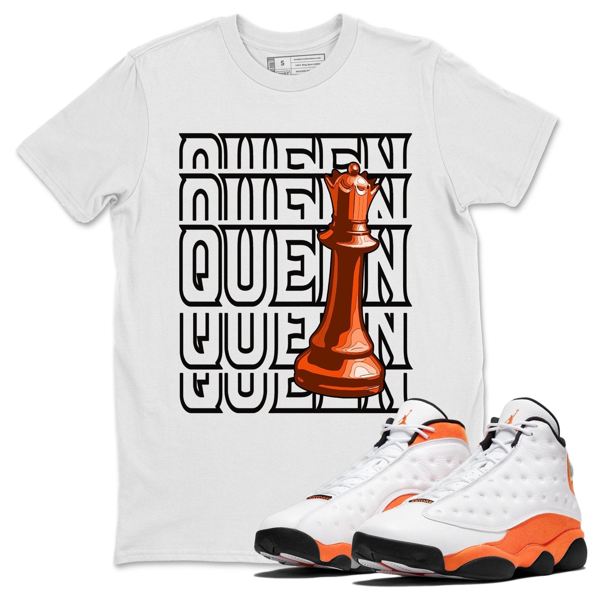 Jordan 13 Starfish Sneaker Match Tees Queen Sneaker Tees Jordan 13 Starfish Sneaker Release Tees Unisex Shirts