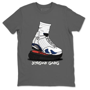 Jordan 14 Hyper Royal Sneaker Match Tees Jordan Gang Sneaker Tees Jordan 14 Hyper Royal Sneaker Release Tees Unisex Shirts