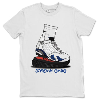 Jordan 14 Hyper Royal Sneaker Match Tees Jordan Gang Sneaker Tees Jordan 14 Hyper Royal Sneaker Release Tees Unisex Shirts