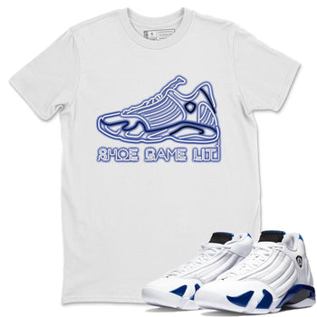 Jordan 14 Hyper Royal Sneaker Match Tees Shoe Game Lit Sneaker Tees Jordan 14 Hyper Royal Sneaker Release Tees Unisex Shirts