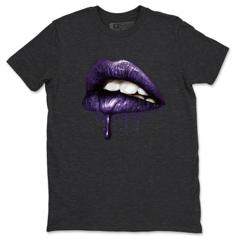 Jordan 3 Court Purple Sneaker Match Tees Dripping Lips Sneaker Tees Jordan 3 Court Purple Sneaker Release Tees Unisex Shirts