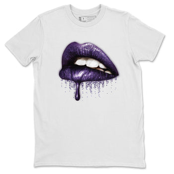 Jordan 3 Court Purple Sneaker Match Tees Dripping Lips Sneaker Tees Jordan 3 Court Purple Sneaker Release Tees Unisex Shirts