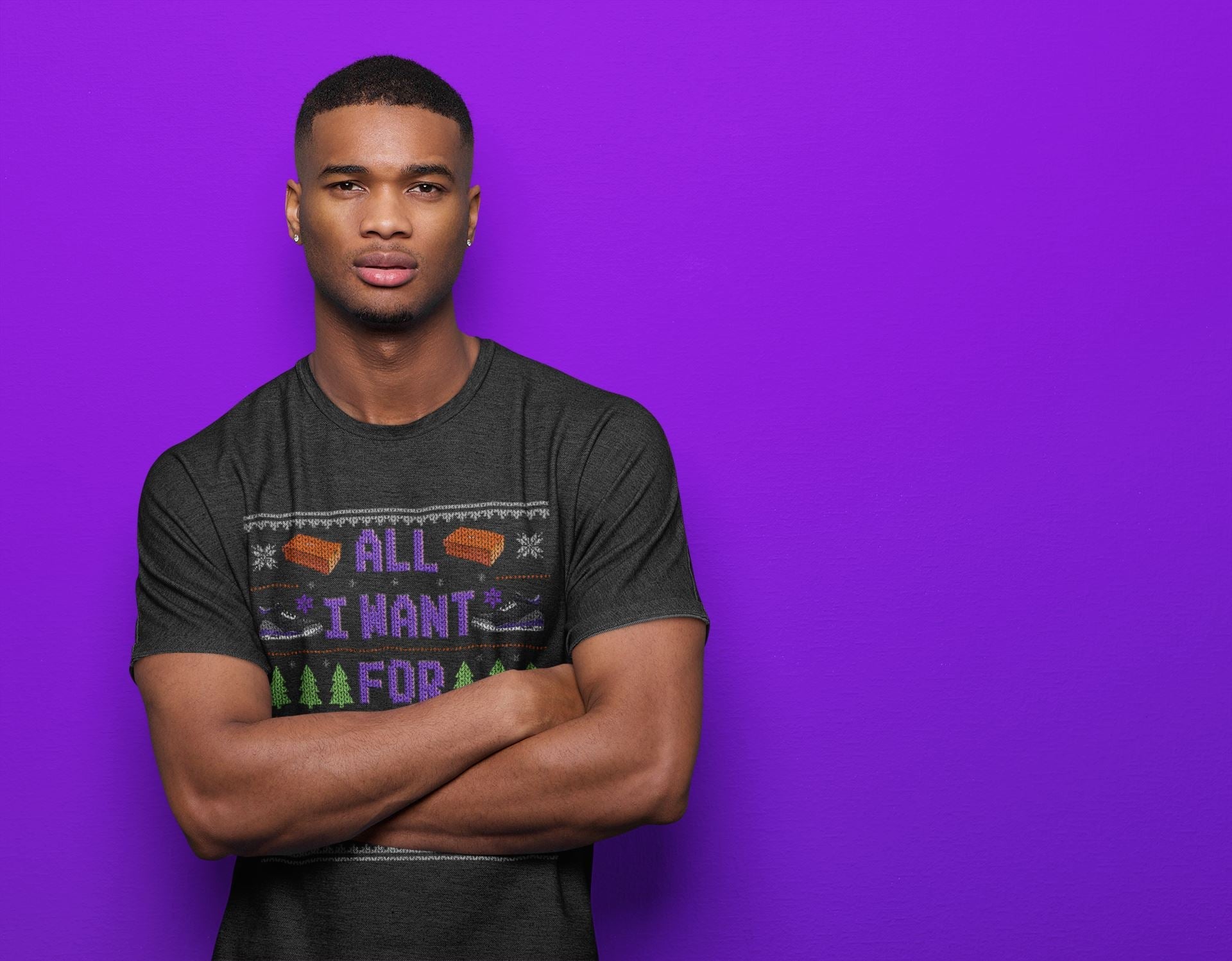 Jordan 3 Court Purple Sneaker Match Tees All I Want For Christmas Is Shoes Sneaker Tees Jordan 3 Court Purple Sneaker Release Tees Unisex Shirts