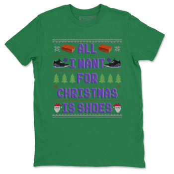 Jordan 3 Court Purple Sneaker Match Tees All I Want For Christmas Is Shoes Sneaker Tees Jordan 3 Court Purple Sneaker Release Tees Unisex Shirts