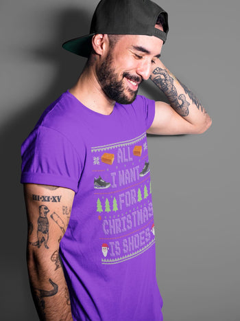Jordan 3 Court Purple Sneaker Match Tees All I Want For Christmas Is Shoes Sneaker Tees Jordan 3 Court Purple Sneaker Release Tees Unisex Shirts