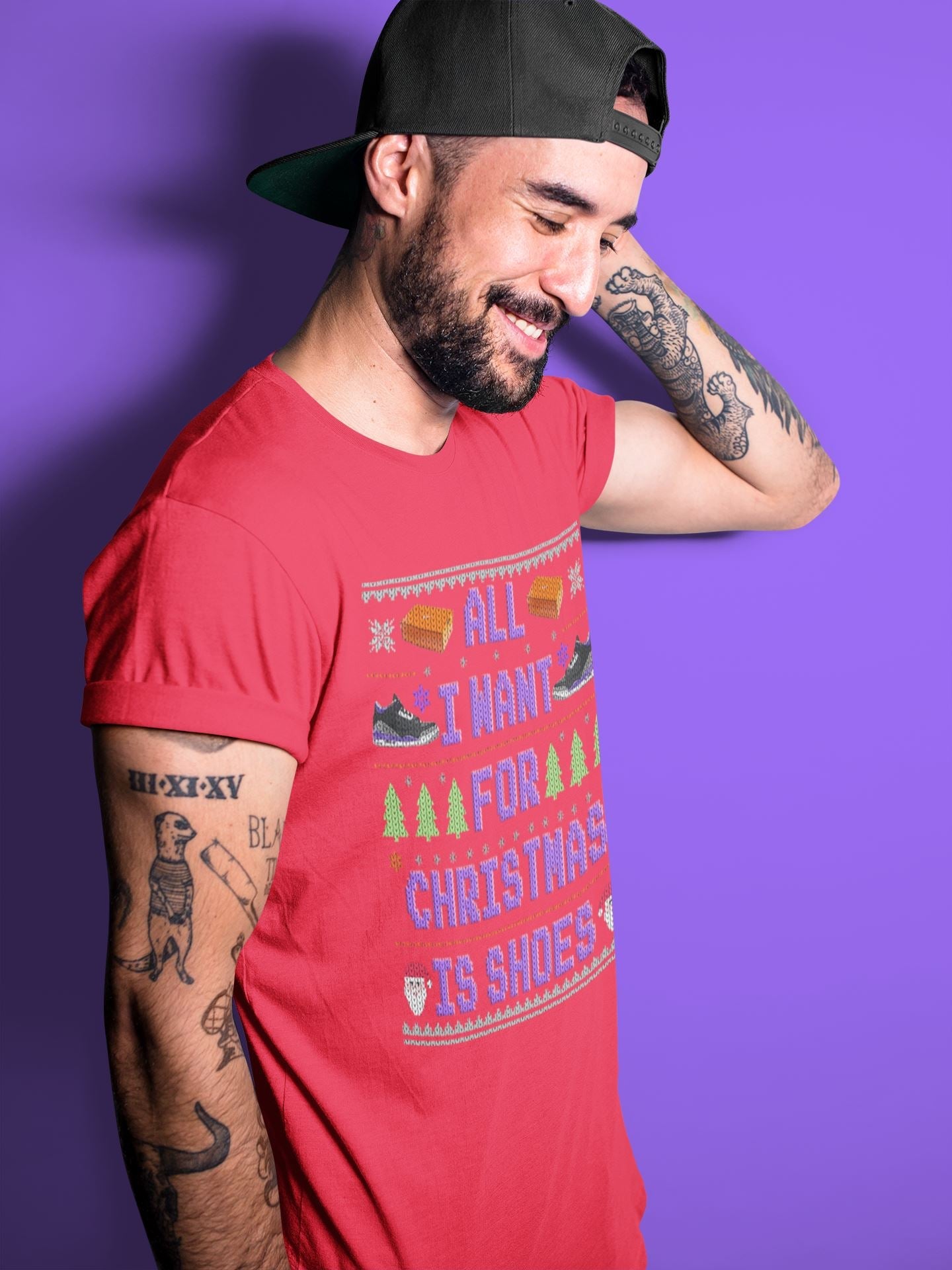 Jordan 3 Court Purple Sneaker Match Tees All I Want For Christmas Is Shoes Sneaker Tees Jordan 3 Court Purple Sneaker Release Tees Unisex Shirts