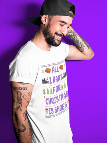 Jordan 3 Court Purple Sneaker Match Tees All I Want For Christmas Is Shoes Sneaker Tees Jordan 3 Court Purple Sneaker Release Tees Unisex Shirts