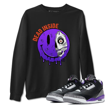 Jordan 3 Court Purple Sneaker Match Tees Dead Inside Sneaker Tees Jordan 3 Court Purple Sneaker Release Tees Unisex Shirts