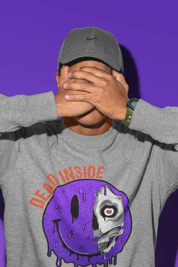 Jordan 3 Court Purple Sneaker Match Tees Dead Inside Sneaker Tees Jordan 3 Court Purple Sneaker Release Tees Unisex Shirts