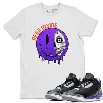 Jordan 3 Court Purple Sneaker Match Tees Dead Inside Sneaker Tees Jordan 3 Court Purple Sneaker Release Tees Unisex Shirts