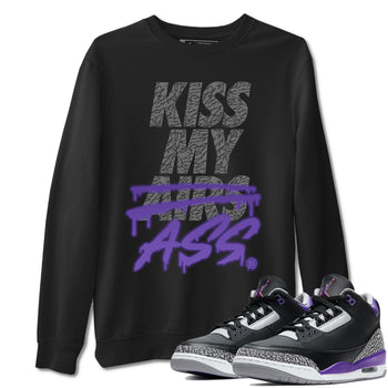 Jordan 3 Court Purple Sneaker Match Tees Kiss My Ass Sneaker Tees Jordan 3 Court Purple Sneaker Release Tees Unisex Shirts