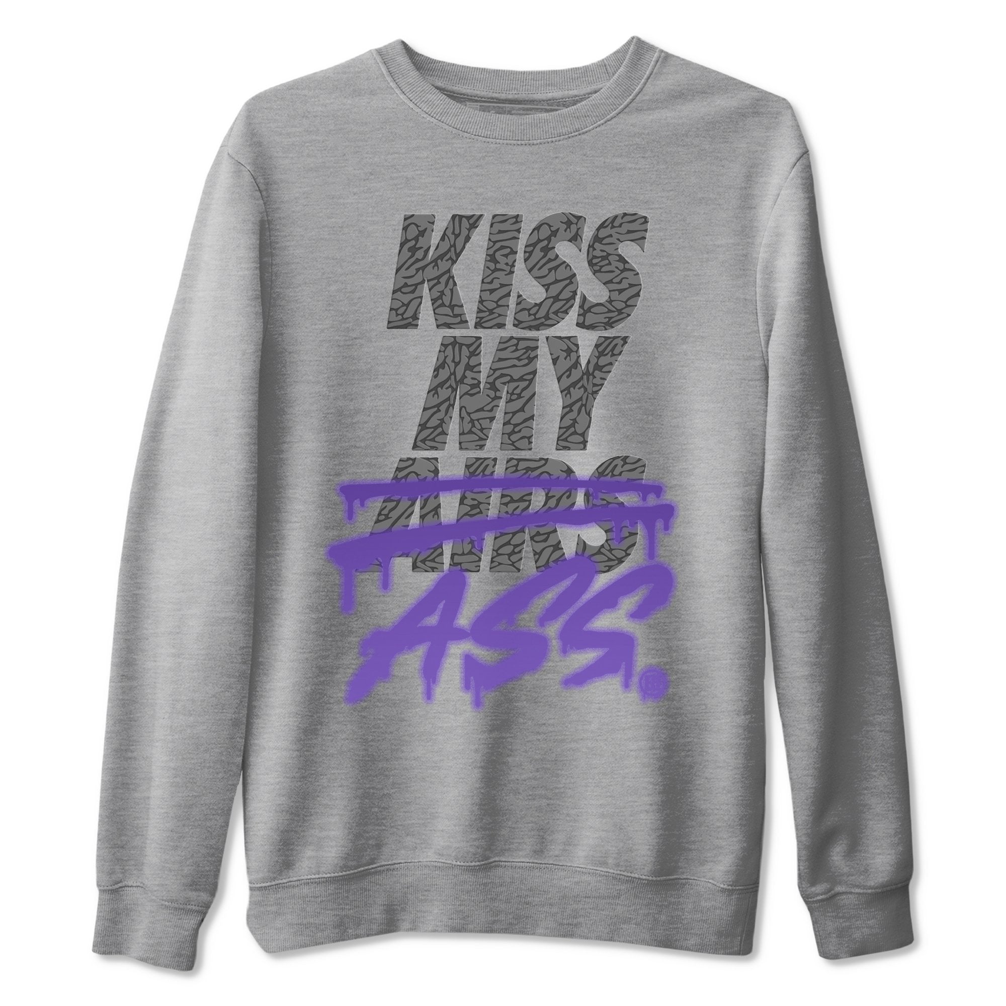 Jordan 3 Court Purple Sneaker Match Tees Kiss My Ass Sneaker Tees Jordan 3 Court Purple Sneaker Release Tees Unisex Shirts