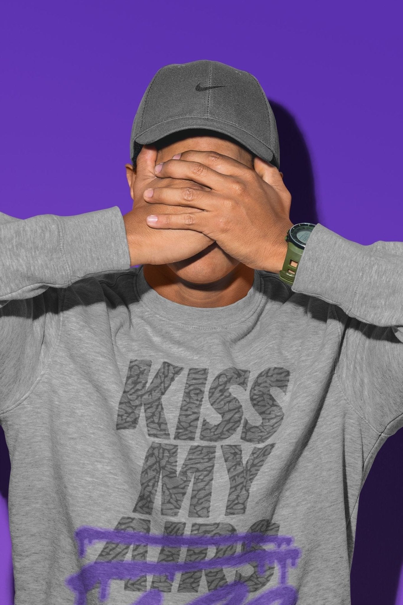 Jordan 3 Court Purple Sneaker Match Tees Kiss My Ass Sneaker Tees Jordan 3 Court Purple Sneaker Release Tees Unisex Shirts