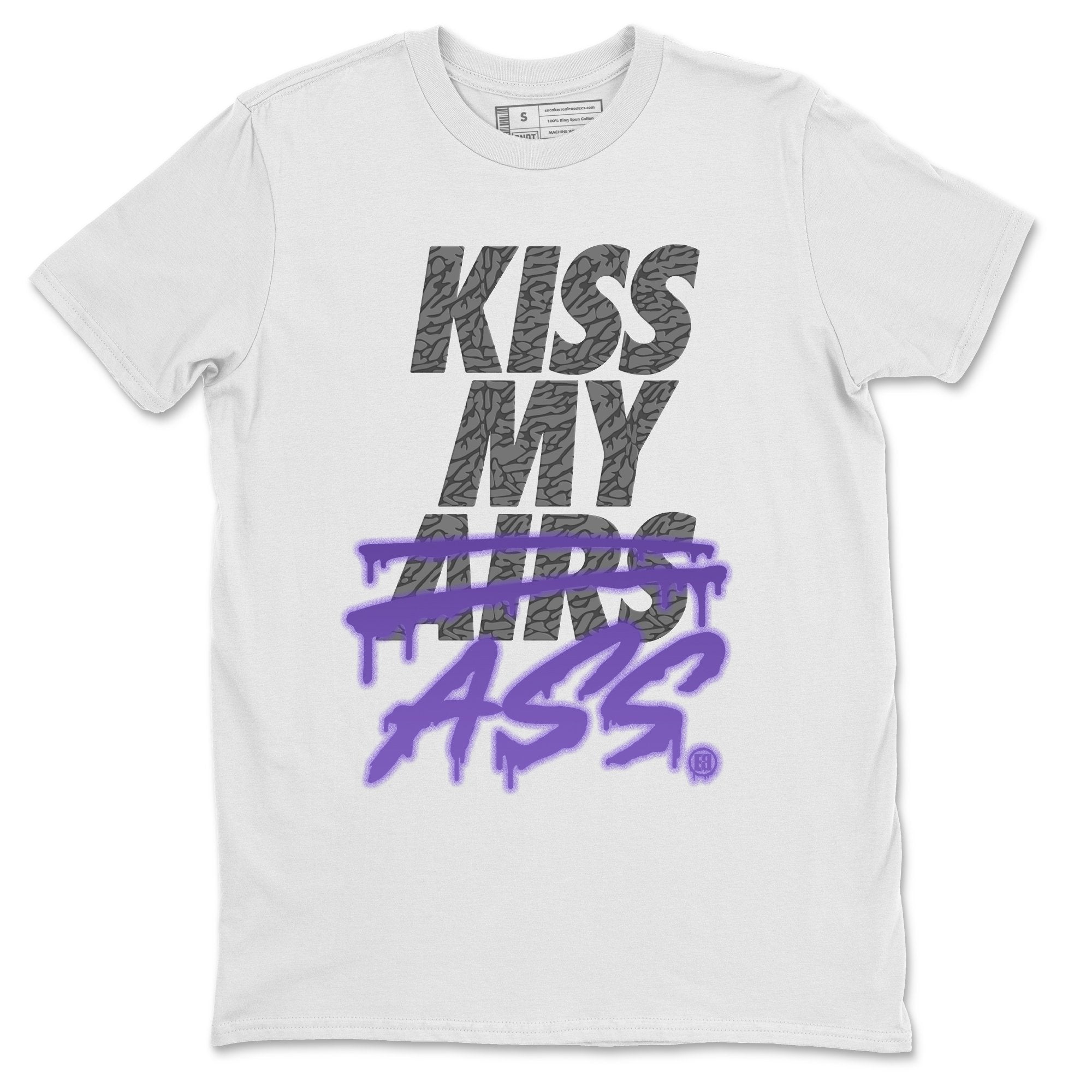 Jordan 3 Court Purple Sneaker Match Tees Kiss My Ass Sneaker Tees Jordan 3 Court Purple Sneaker Release Tees Unisex Shirts