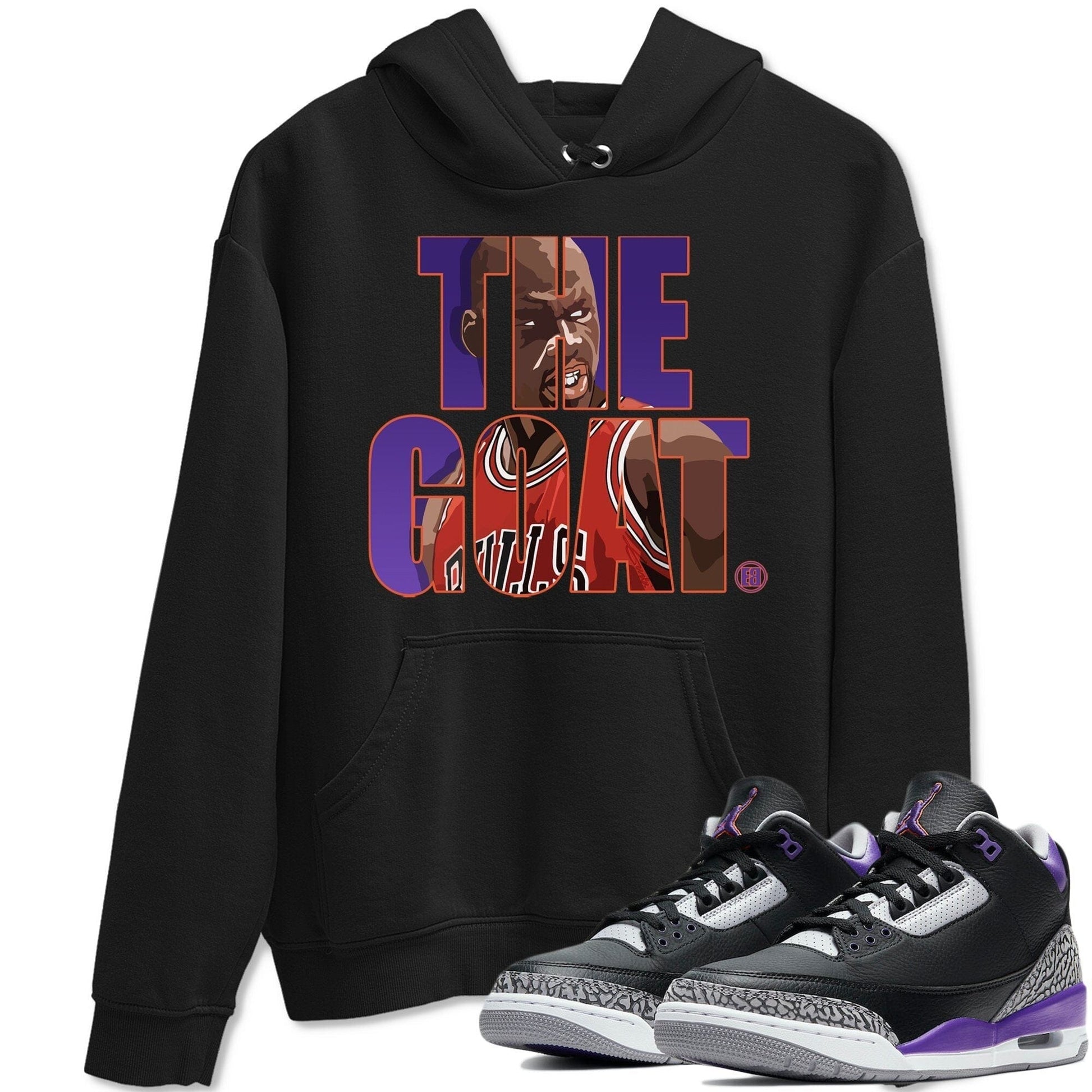 Jordan 3 Court Purple Sneaker Match Tees The Goat Sneaker Tees Jordan 3 Court Purple Sneaker Release Tees Unisex Shirts