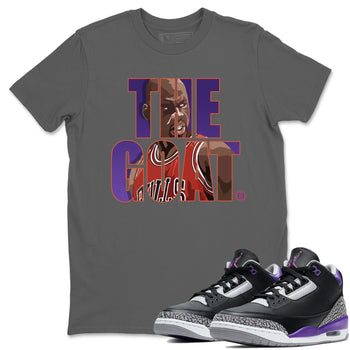 Jordan 3 Court Purple Sneaker Match Tees The Goat Sneaker Tees Jordan 3 Court Purple Sneaker Release Tees Unisex Shirts