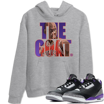 Jordan 3 Court Purple Sneaker Match Tees The Goat Sneaker Tees Jordan 3 Court Purple Sneaker Release Tees Unisex Shirts