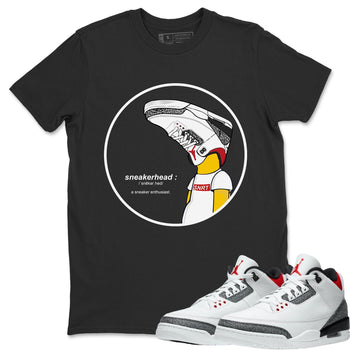 Jordan 3 Fire Red Sneaker Match Tees Sneakerhead Sneaker Tees Jordan 3 Fire Red Sneaker Release Tees Unisex Shirts