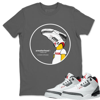 Jordan 3 Fire Red Sneaker Match Tees Sneakerhead Sneaker Tees Jordan 3 Fire Red Sneaker Release Tees Unisex Shirts