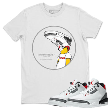 Jordan 3 Fire Red Sneaker Match Tees Sneakerhead Sneaker Tees Jordan 3 Fire Red Sneaker Release Tees Unisex Shirts