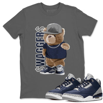 Jordan 3 Midnight Navy Sneaker Match Tees Bear Swaggers Sneaker Tees Jordan 3 Midnight Navy Sneaker Release Tees Unisex Shirts