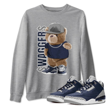 Jordan 3 Midnight Navy Sneaker Match Tees Bear Swaggers Sneaker Tees Jordan 3 Midnight Navy Sneaker Release Tees Unisex Shirts