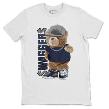 Jordan 3 Midnight Navy Sneaker Match Tees Bear Swaggers Sneaker Tees Jordan 3 Midnight Navy Sneaker Release Tees Unisex Shirts
