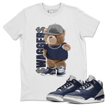Jordan 3 Midnight Navy Sneaker Match Tees Bear Swaggers Sneaker Tees Jordan 3 Midnight Navy Sneaker Release Tees Unisex Shirts