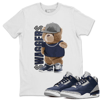 Jordan 3 Midnight Navy Sneaker Match Tees Bear Swaggers Sneaker Tees Jordan 3 Midnight Navy Sneaker Release Tees Unisex Shirts