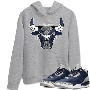 Jordan 3 Midnight Navy Sneaker Match Tees Bull Head Sneaker Tees Jordan 3 Midnight Navy Sneaker Release Tees Unisex Shirts