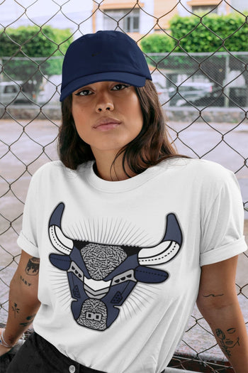 Jordan 3 Midnight Navy Sneaker Match Tees Bull Head Sneaker Tees Jordan 3 Midnight Navy Sneaker Release Tees Unisex Shirts
