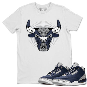 Jordan 3 Midnight Navy Sneaker Match Tees Bull Head Sneaker Tees Jordan 3 Midnight Navy Sneaker Release Tees Unisex Shirts