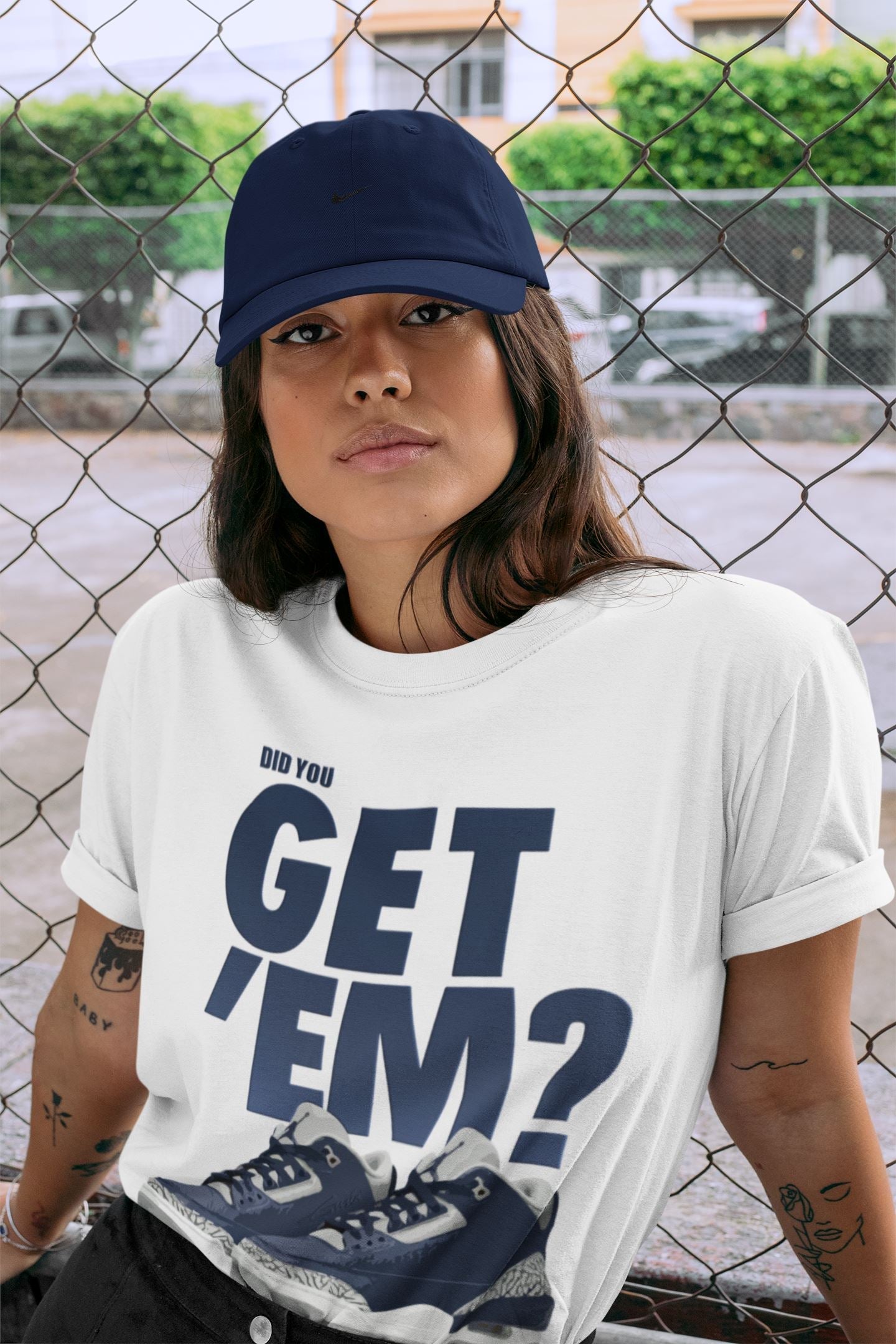 Jordan 3 Midnight Navy Sneaker Match Tees Did You Get Em SNRT Sneaker Tees Jordan 3 Midnight Navy SNRT Sneaker Release Tees Unisex Shirts