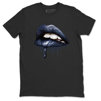 Jordan 3 Midnight Navy Sneaker Match Tees Dripping Lips Sneaker Tees Jordan 3 Midnight Navy Sneaker Release Tees Unisex Shirts