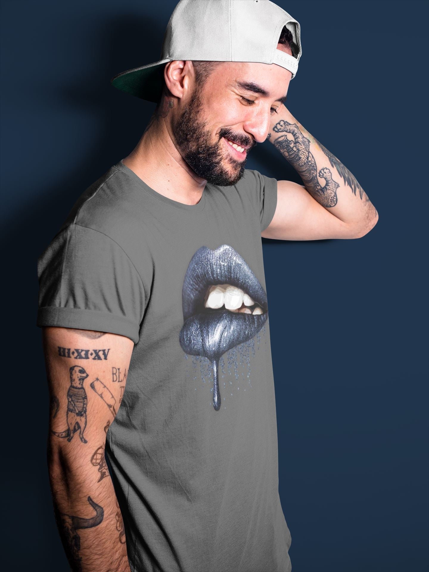 Jordan 3 Midnight Navy Sneaker Match Tees Dripping Lips Sneaker Tees Jordan 3 Midnight Navy Sneaker Release Tees Unisex Shirts