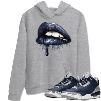 Jordan 3 Midnight Navy Sneaker Match Tees Dripping Lips Sneaker Tees Jordan 3 Midnight Navy Sneaker Release Tees Unisex Shirts