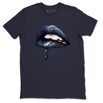 Jordan 3 Midnight Navy Sneaker Match Tees Dripping Lips Sneaker Tees Jordan 3 Midnight Navy Sneaker Release Tees Unisex Shirts