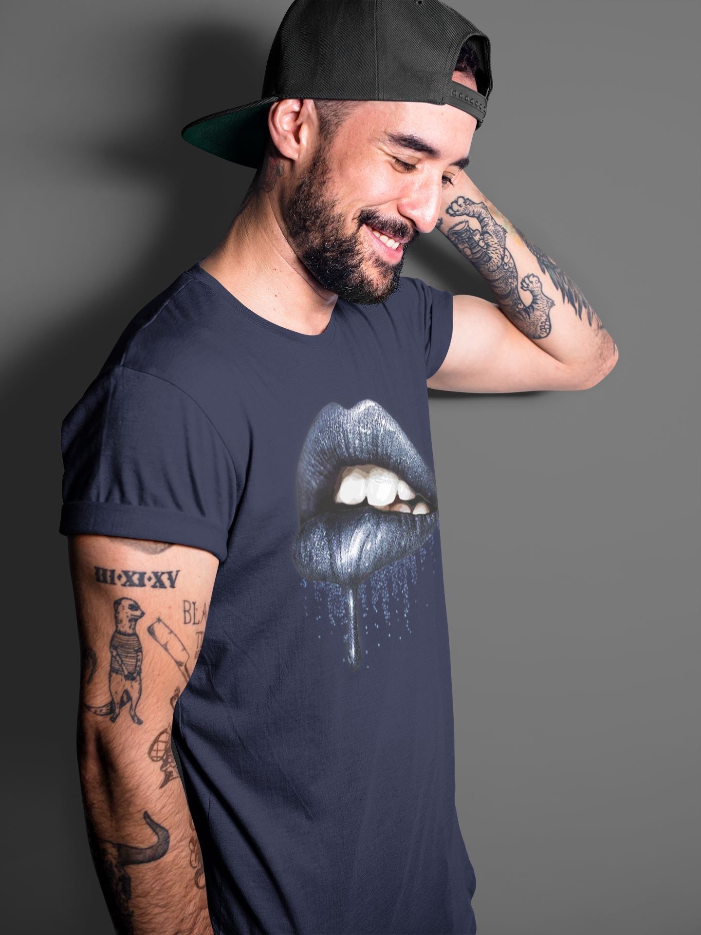 Jordan 3 Midnight Navy Sneaker Match Tees Dripping Lips Sneaker Tees Jordan 3 Midnight Navy Sneaker Release Tees Unisex Shirts