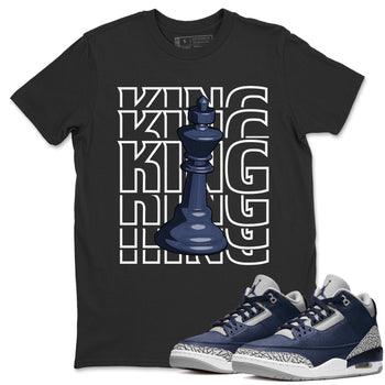 Jordan 3 Midnight Navy Sneaker Match Tees King Sneaker Tees Jordan 3 Midnight Navy Sneaker Release Tees Unisex Shirts