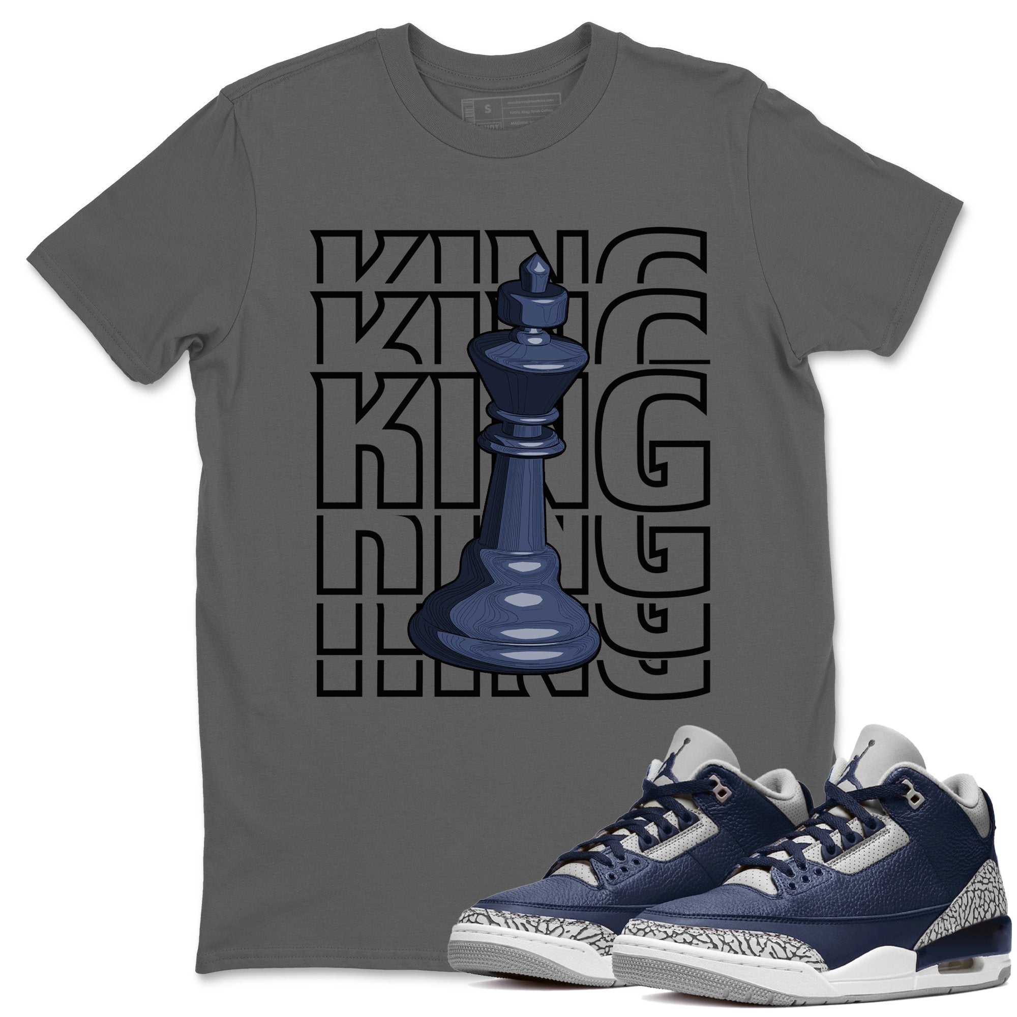 Jordan 3 Midnight Navy Sneaker Match Tees King Sneaker Tees Jordan 3 Midnight Navy Sneaker Release Tees Unisex Shirts