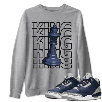 Jordan 3 Midnight Navy Sneaker Match Tees King Sneaker Tees Jordan 3 Midnight Navy Sneaker Release Tees Unisex Shirts