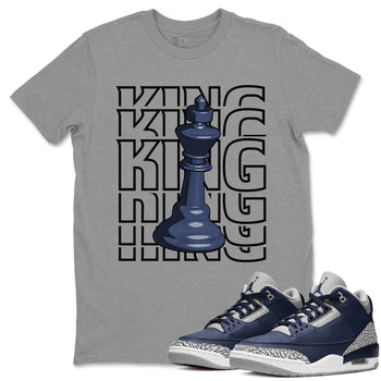 Jordan 3 Midnight Navy Sneaker Match Tees King Sneaker Tees Jordan 3 Midnight Navy Sneaker Release Tees Unisex Shirts