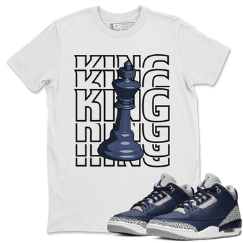 Jordan 3 Midnight Navy Sneaker Match Tees King Sneaker Tees Jordan 3 Midnight Navy Sneaker Release Tees Unisex Shirts