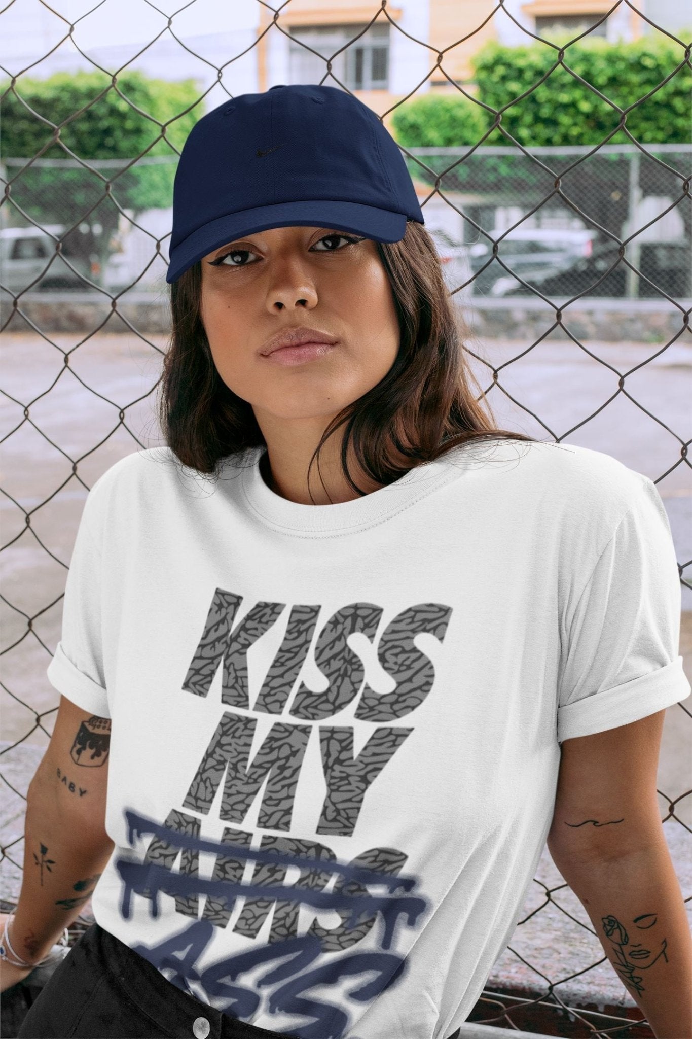 Jordan 3 Midnight Navy Sneaker Match Tees Kiss My Ass Sneaker Tees Jordan 3 Midnight Navy Sneaker Release Tees Unisex Shirts