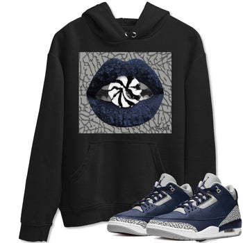 Jordan 3 Midnight Navy Sneaker Match Tees Lips Candy Sneaker Tees Jordan 3 Midnight Navy Sneaker Release Tees Unisex Shirts