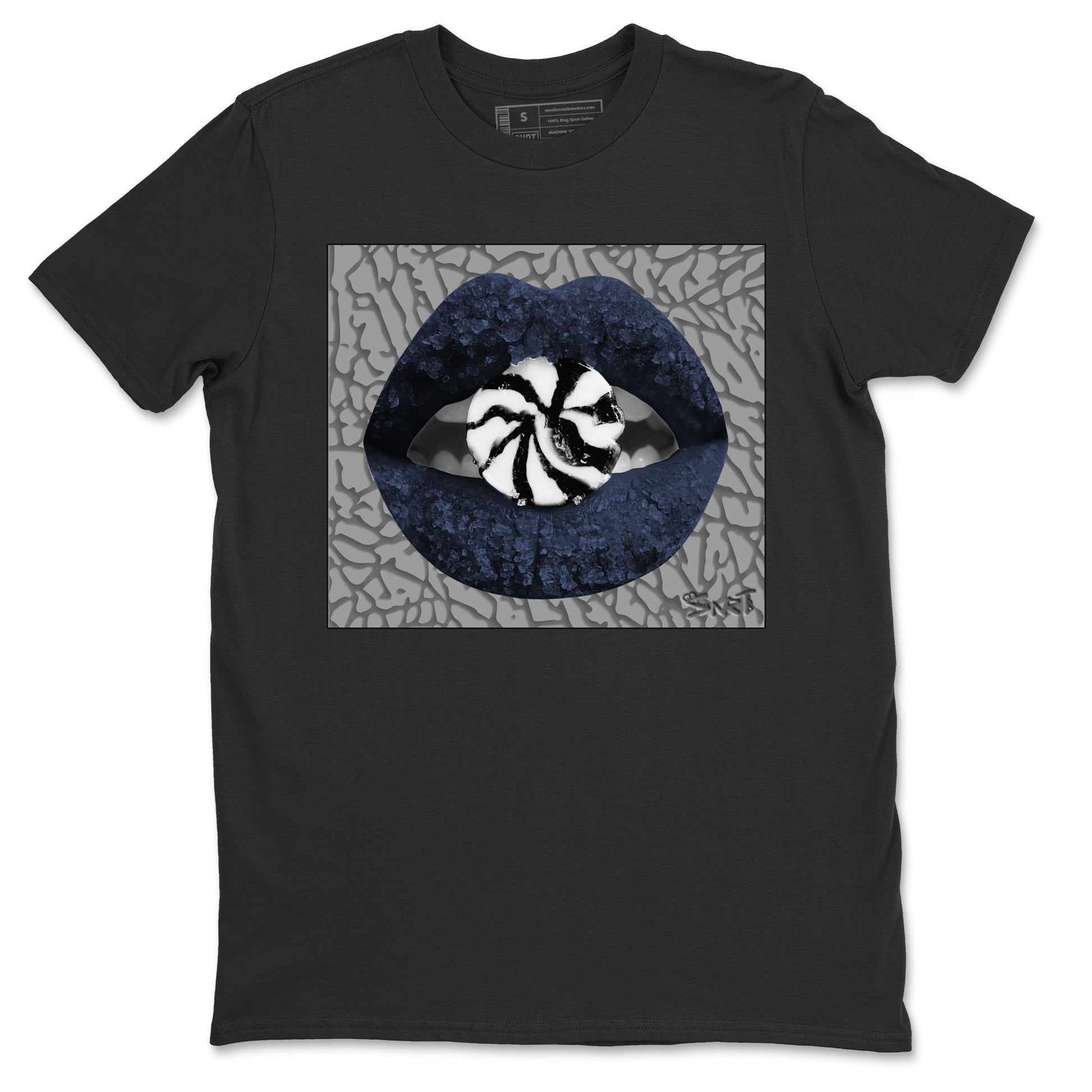 Jordan 3 Midnight Navy Sneaker Match Tees Lips Candy Sneaker Tees Jordan 3 Midnight Navy Sneaker Release Tees Unisex Shirts