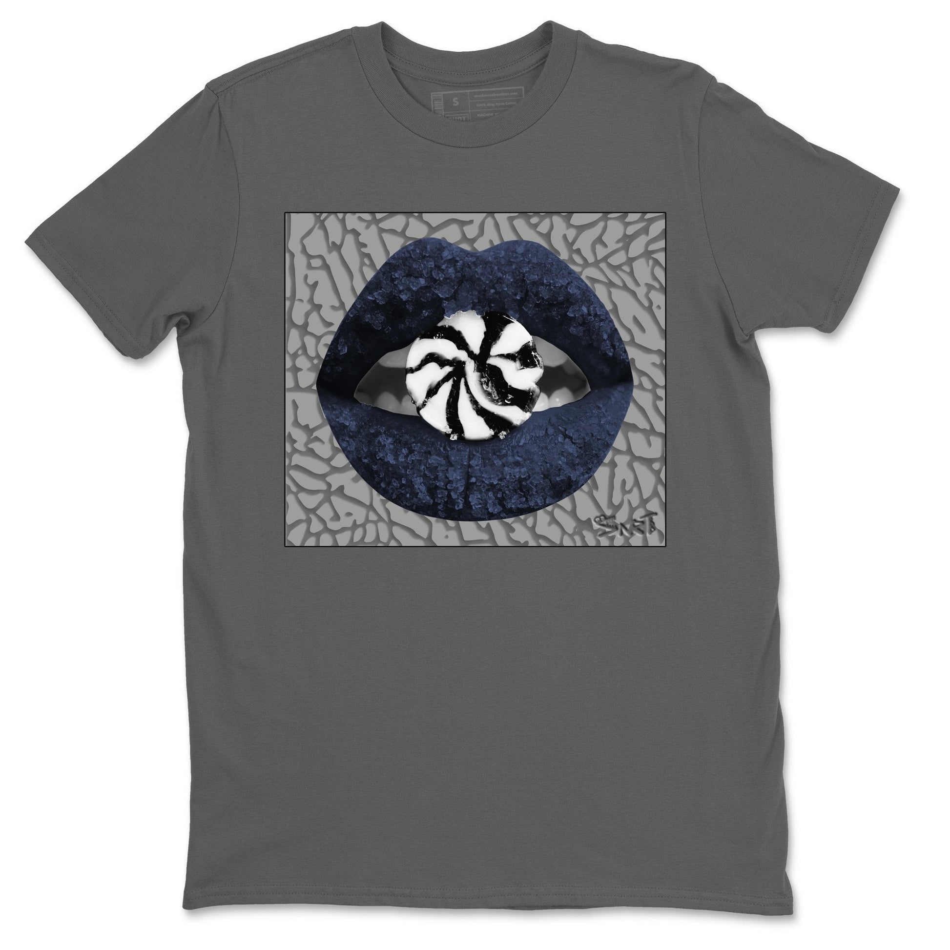 Jordan 3 Midnight Navy Sneaker Match Tees Lips Candy Sneaker Tees Jordan 3 Midnight Navy Sneaker Release Tees Unisex Shirts