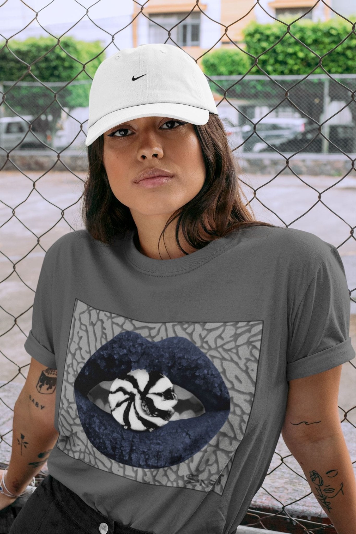 Jordan 3 Midnight Navy Sneaker Match Tees Lips Candy Sneaker Tees Jordan 3 Midnight Navy Sneaker Release Tees Unisex Shirts