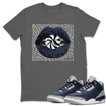 Jordan 3 Midnight Navy Sneaker Match Tees Lips Candy Sneaker Tees Jordan 3 Midnight Navy Sneaker Release Tees Unisex Shirts