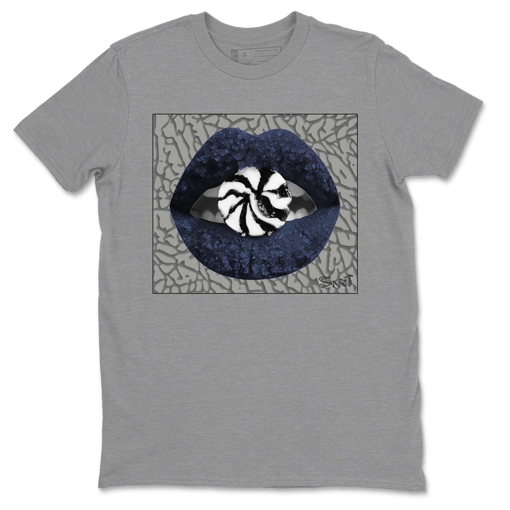 Jordan 3 Midnight Navy Sneaker Match Tees Lips Candy Sneaker Tees Jordan 3 Midnight Navy Sneaker Release Tees Unisex Shirts